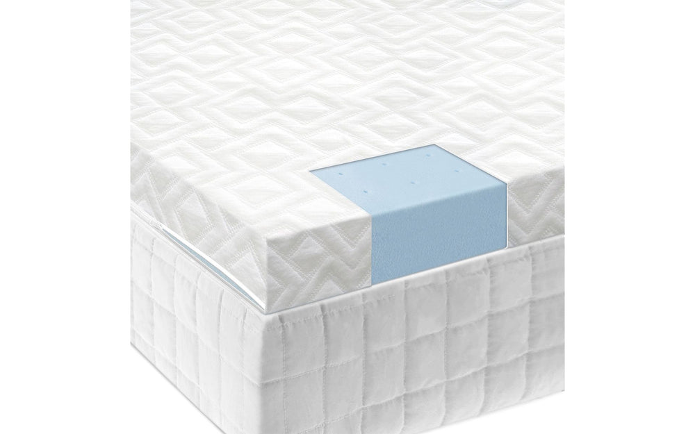 DOPEDIO topper alto 7,5 cm in memory foam, topper materasso in gel